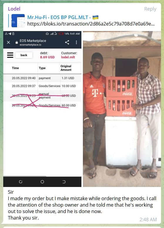 More #HuFi users discovering that sales can happen in a manner that does not depend on an inflationary fiat whose source of creation is through fractional reserve loans or national borrowing. #MyvoteEOS is an initiative that can empower more people. #EOS #EOSIO