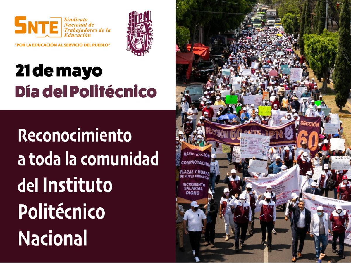 El #SNTE 📚 y su líder nacional Mtro. Alfonso Cepeda Salas felicitan en #DíaDelPolitécnico 👩‍🎓 al <a href="/IPN_MX/">IPN</a> 🏫 A 86 años de su fundación, se mantine como institución rectora de la educación tecnológica pública en México 🇲🇽 

‼️Felicidades #Huélum‼️ 
#LaTécnicaAlServicioDeLaPatria 👨‍🔬