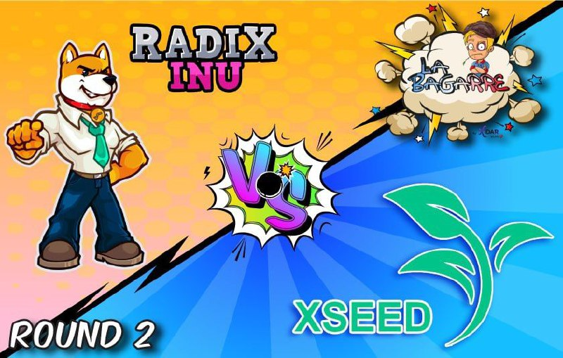Kesswitz's tweet photo. 🚨La Bagarre – ROUND 2🚨
🟠@Radix_Inu VS. @XSEED_Radix 🌱
🗓️23-24/05/22 4pm UTC

20 000 $XSEED and 2 000 000 000 000 $INU to win (0.2% of the supplies 🤯🙏)

⚠️Updated gameplay ⚠️

Want more ?
@delphibets runs a prediction event!
Go check their TG NOW 👉https://t.co/i8YoqjRAfK👈 https://t.co/BCTpIPhIEo