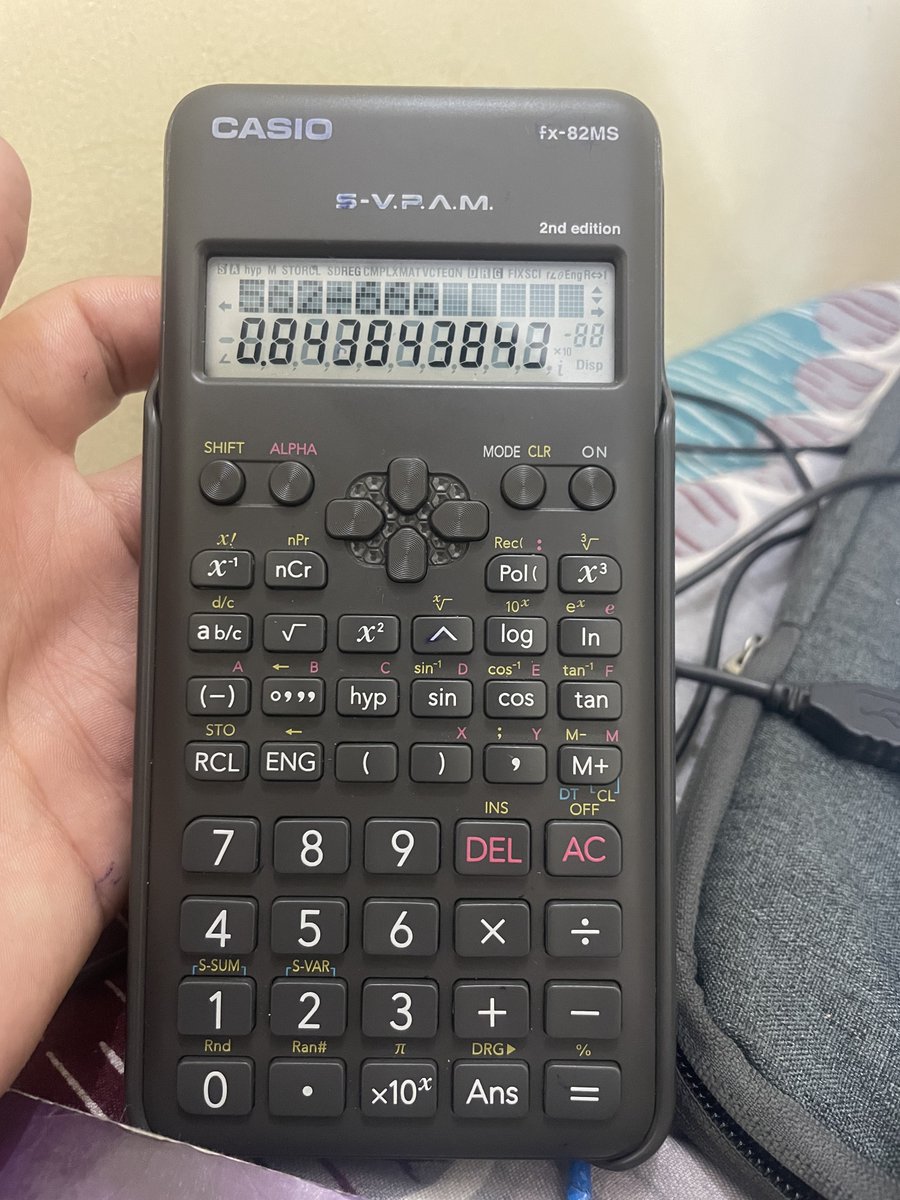 Tsering_gaphel's tweet photo. One of best weapons for saving my time & give me accurate output.
#casio #calculater #midnight #JustSaying https://t.co/c1b6MEbL05