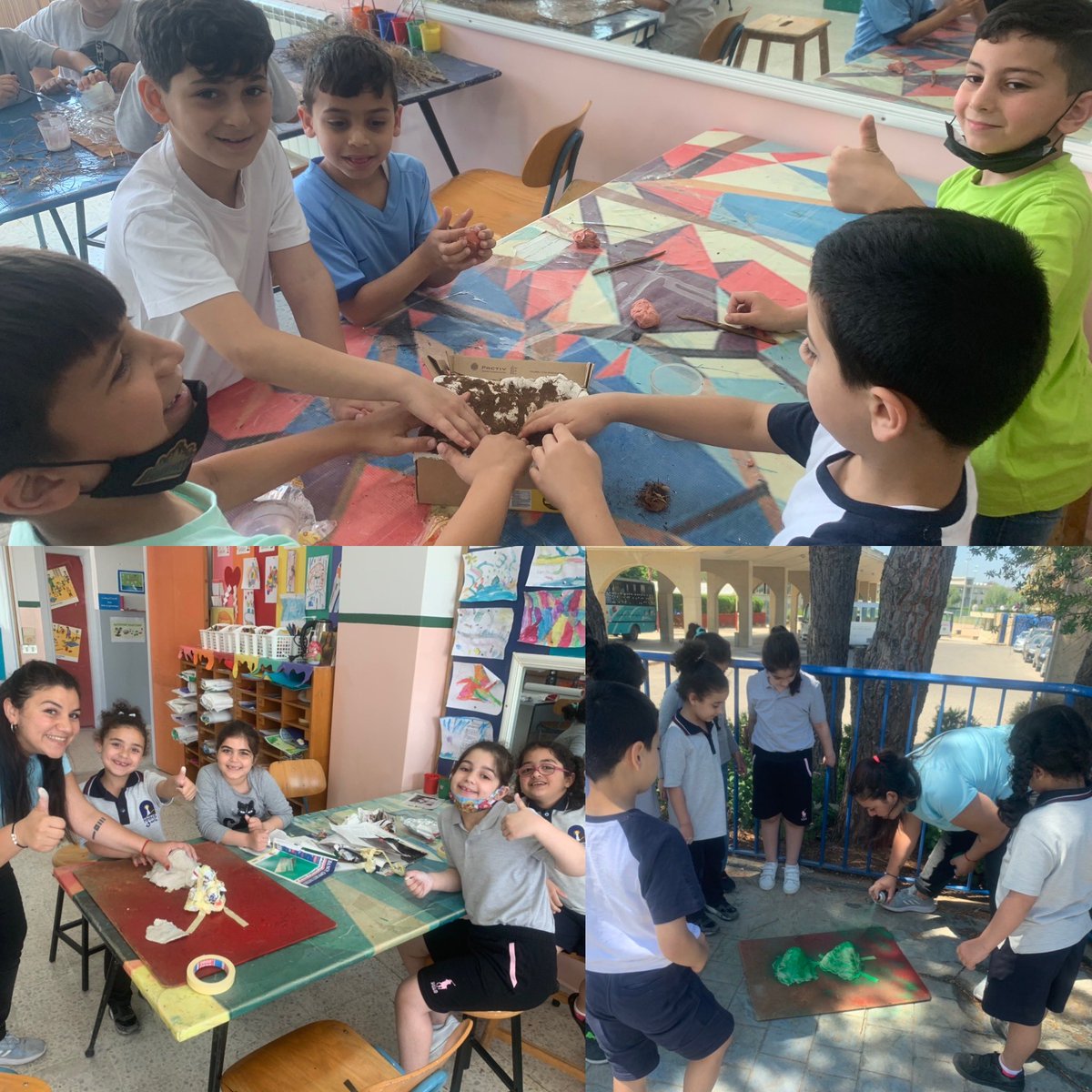 Grand merci à Mme Hiba Bizri qui a développé des compétences d’#arts_plastiques chez les apprenants de la classe de CE1 afin de modéliser les #reliefs_de_la_terre 🌍! #transdisciplinarité #collaboration #créativité <a href="/BizriHiba/">Hiba Bizri</a>  <a href="/dina_jradi/">Dina Jradi</a> <a href="/Hhhsinfo/">Houssam Hariri HS</a>