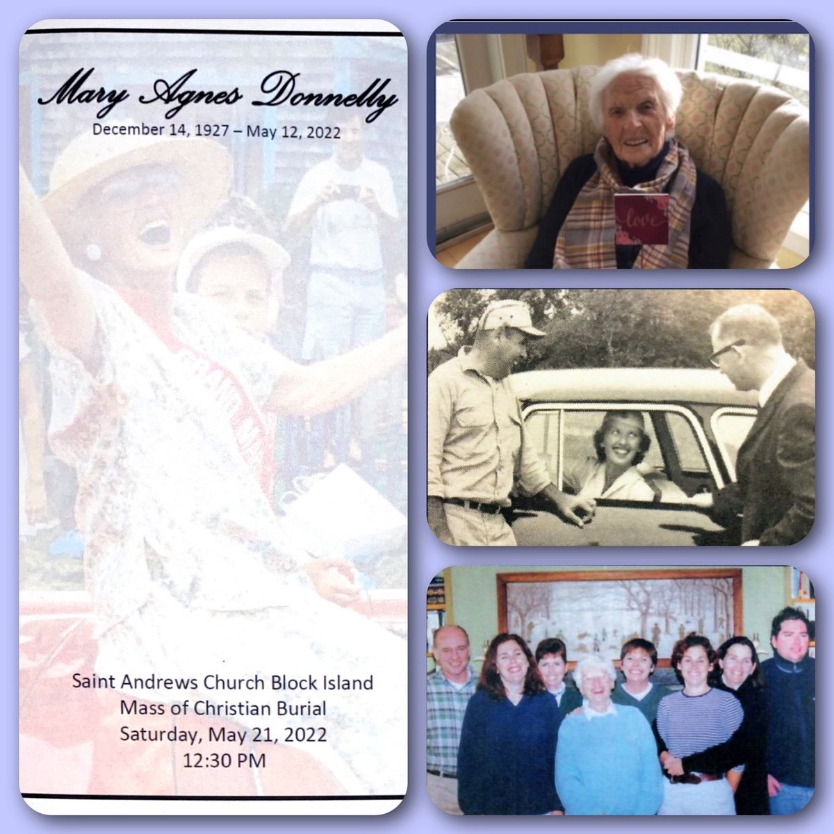 Today Block Island said goodbye to Mary D. We loved her for looking out for us when we needed it most and for reminding us to treasure our island community. Rest in Peace. We love you Mom ❤️ thank you for helping us #keepblockislandsafe