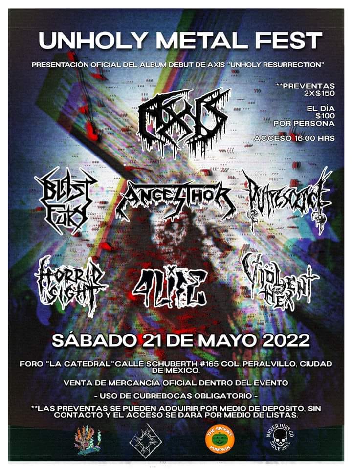 BBeat105's tweet photo. - #ForoLaCatedral, #UnholyMetalFest, con #Axis, #BlastFury, @ancesthor, #HorridSight, #ViölentHëx y #4LifeHC
- #AllianceOfBloodVol2, #Infernal, #Korribann, #Omnianthropy, #Sarna, #BlackZapata
22 mayo
- @NeonflyUK y #SilentCross, #NoSomosNadaDistroCafe
#StayBlast
#BlastBeat105 https://t.co/wrkKAkDRUs