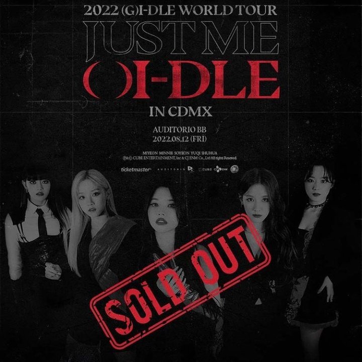 (G)IDLE Charts on Twitter "The dates for the 'JUST ME, ( )IDLE