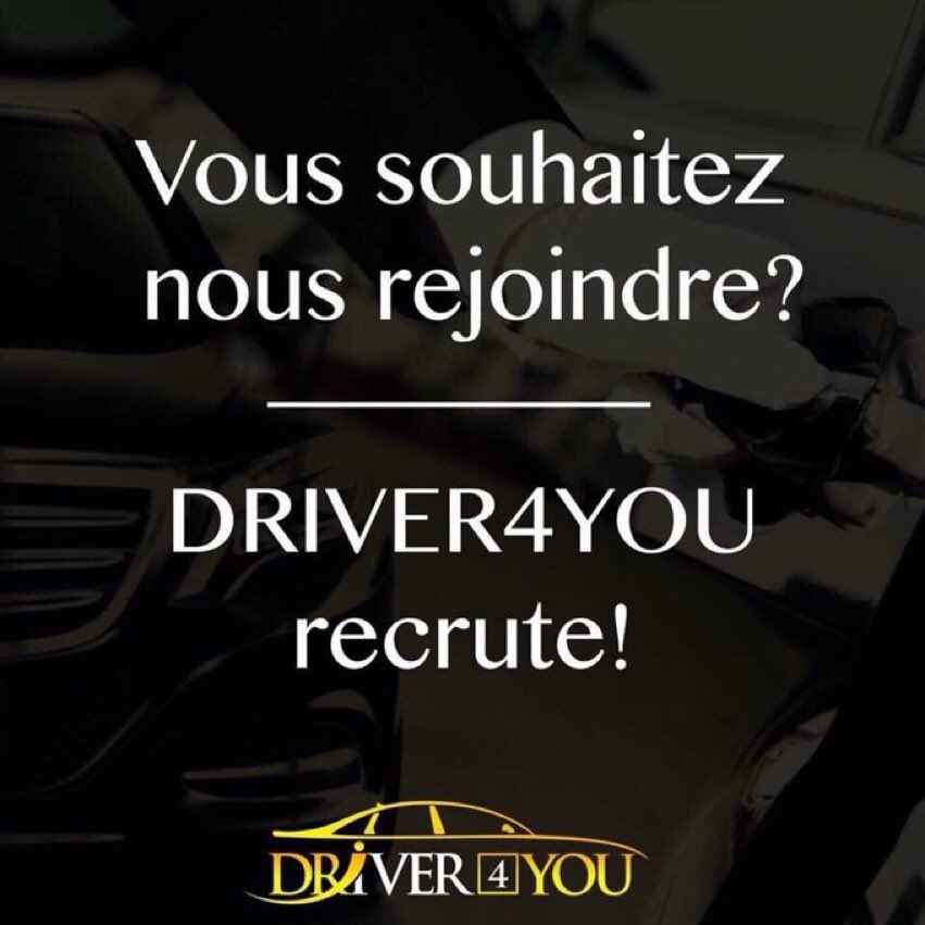 Driver4youu's tweet photo. Vous Souhaitez nous rejoindre? DRIVER4YOU recrute #driver4you #indeed #job #emploi #brussels #chauffeur #privé #driver #limousine #actiris #bruxelles #recrutement #candidature #bruxelles #taxi https://t.co/HeUlVJopVB