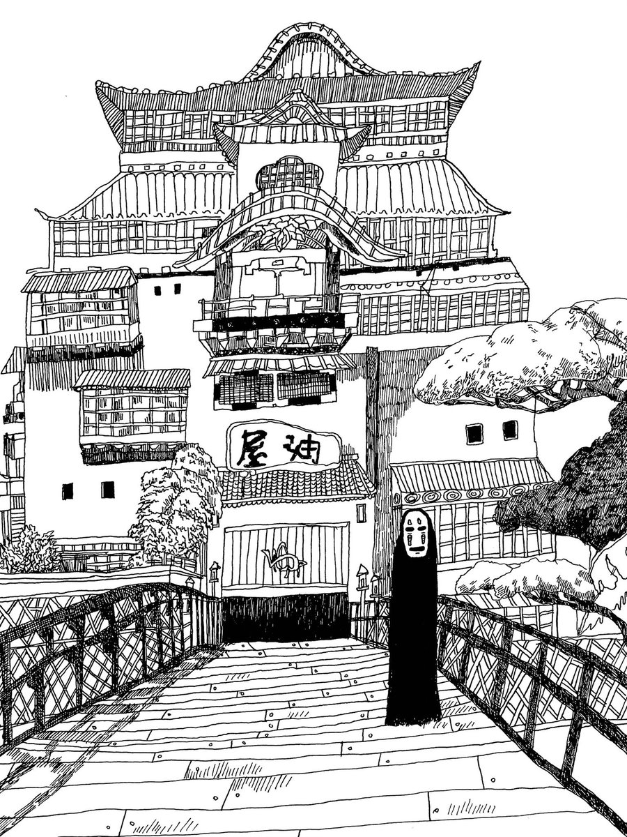 nadiatheartist's tweet photo. Spirited Away done in my style https://t.co/tRHpwAbsvn