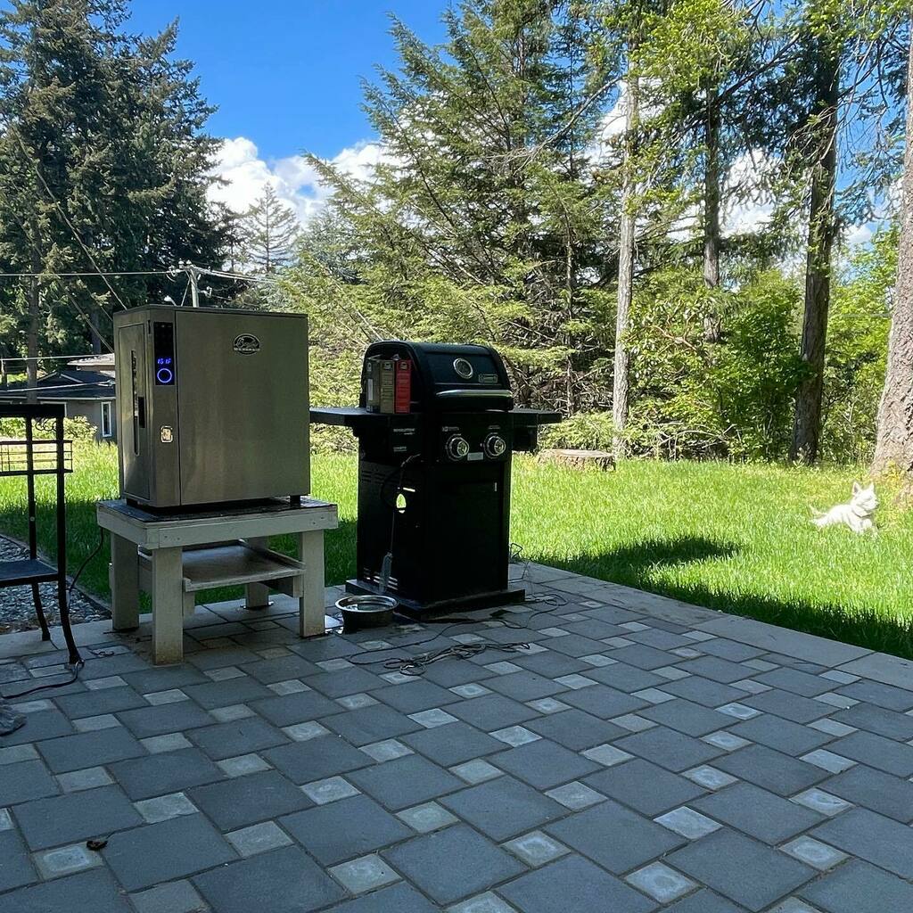 kevinyoungblut's tweet photo. My kind of Saturday. #smokingsaturday #sunsout #maylongweekend #gibsonthedog #yyj https://t.co/ZXC7OWfghn https://t.co/TkgbpobVzb