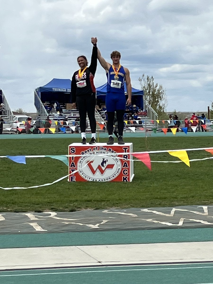 Alesha Lane, Best of Best in both 4A girls discus and shot put! Congrats Alesha and Coach Gibson
