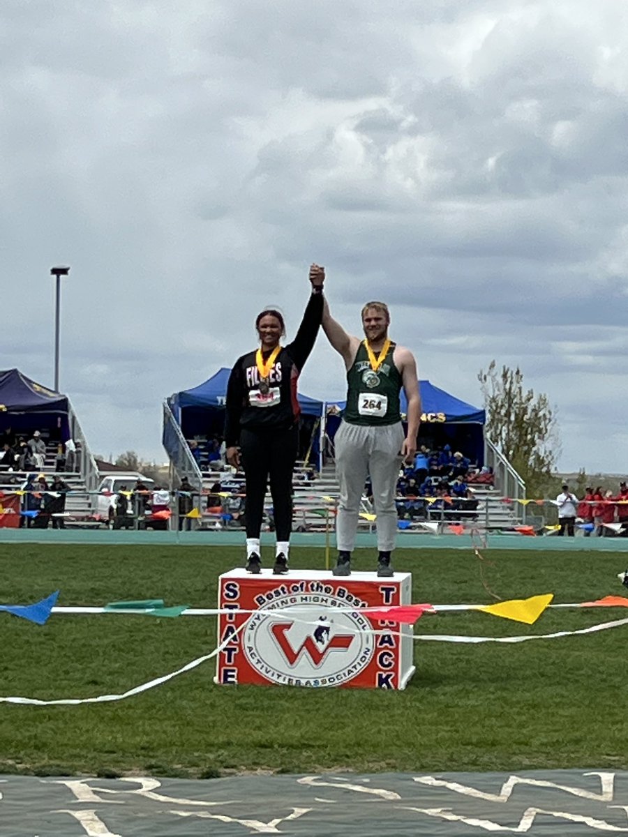 NatronaTrack's tweet photo. Alesha Lane, Best of Best in both 4A girls discus and shot put! Congrats Alesha and Coach Gibson https://t.co/0hqwNAyil4