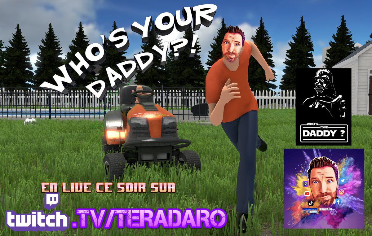 TERADARO's tweet image. 📣Live🔴Now▶️🎮Adopte bébé et tartine la couche👶🏼🍴⚡️🔥🧯🚒🛁🦠🤮🎮🏆✨ #WhosYourDaddy @Tortilla_Games #JeuVidéo #Aventure #Bébé #Maison #Décoration #GrossesBétises #BonPère #XboxSeriesX @Xbox @XboxFR #Stream #Gaming @Twitch @TwitchFR #Enjoy 💟➡️ Twitch.tv/TERADARO