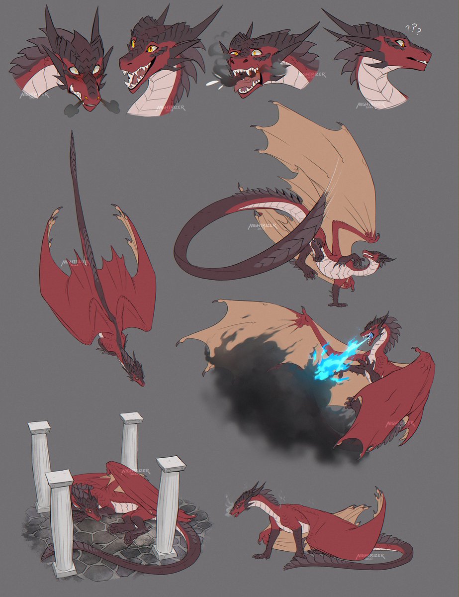 Sketch Page for AutumnLiteratist on DA! 🔥🐉