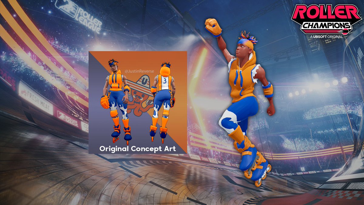 I designed the "Umisan" outfit for Roller Champions!

During the Kickoff Season you will be able to unlock this collection on the free track in the Roller Pass. This is a limited time cosmetic and once this season ends, it might be gone forever!
#RollerChampions