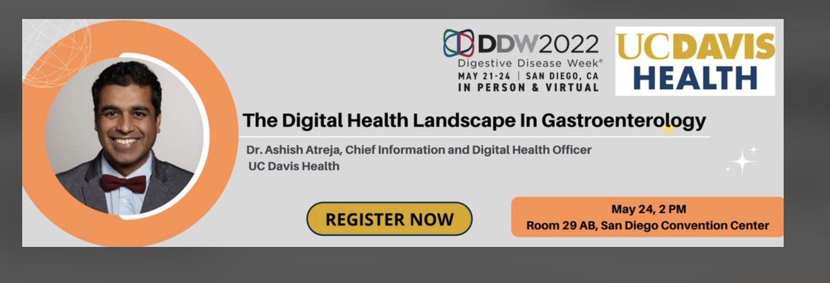 atreja's tweet photo. Discussing @DDWMeeting, how much landscape in #DigitalGI has evolved with #digitalhealthmonitoring, #ComputerVision in endoscopy and #AI. Also, inviting all #DigitalGI innovators and practitioners to Happy Hour at Sally's (near Hyatt) on Monday, May 23rd, at 5:30 PM PST. DM me. https://t.co/IK8bQ3iXAg