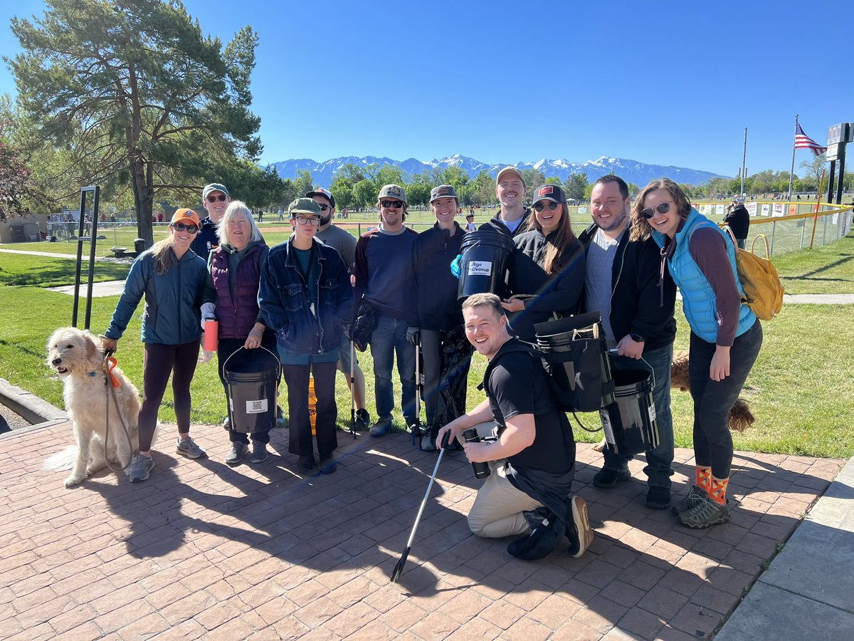 Good times at this morning’s cleanup of SLC’s Riverside Park with <a href="/AlgoCleanup/">AlgoCleanup.algo</a> #Algorand