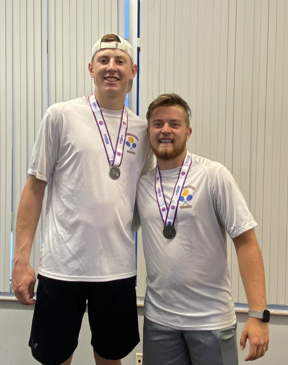 JamieMa43488273's tweet photo. 2022 State runners up in doubles tennis! Took second after a very close championship match. It’s been so fun to follow these guys! Always going to be cheering these 2 on! https://t.co/x6yCYjbHGV