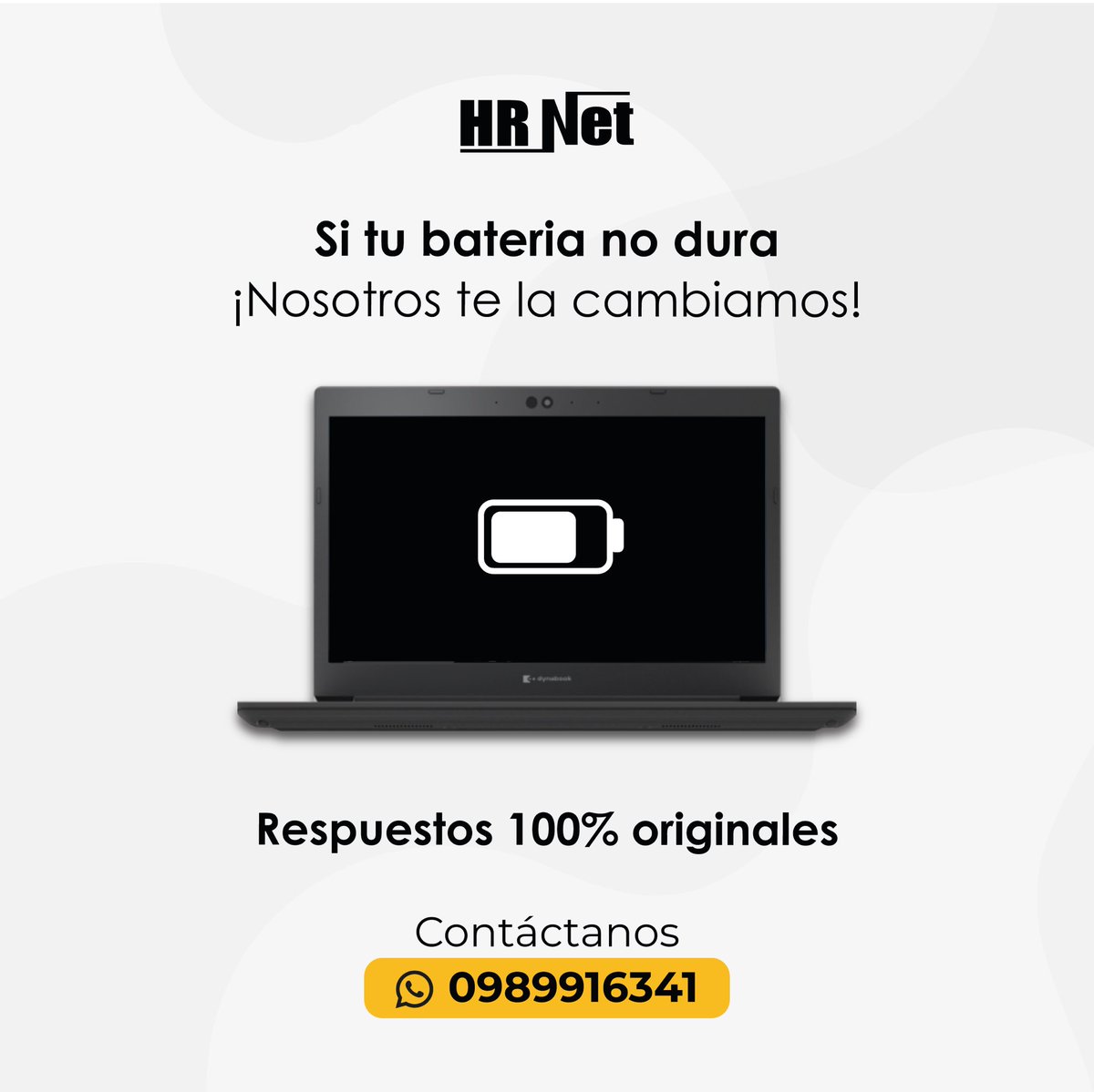 hrnetsa's tweet photo. ¿La batería de tu laptop no dura y se calienta? 👩‍💻 Cambiala por una totalmente nueva. 
 
WhatsApp: 0999422798 
 
#hrnetcomputadoras #guayaquil #milagro #serviciotécnico #laptops https://t.co/n2zQP69j5Q