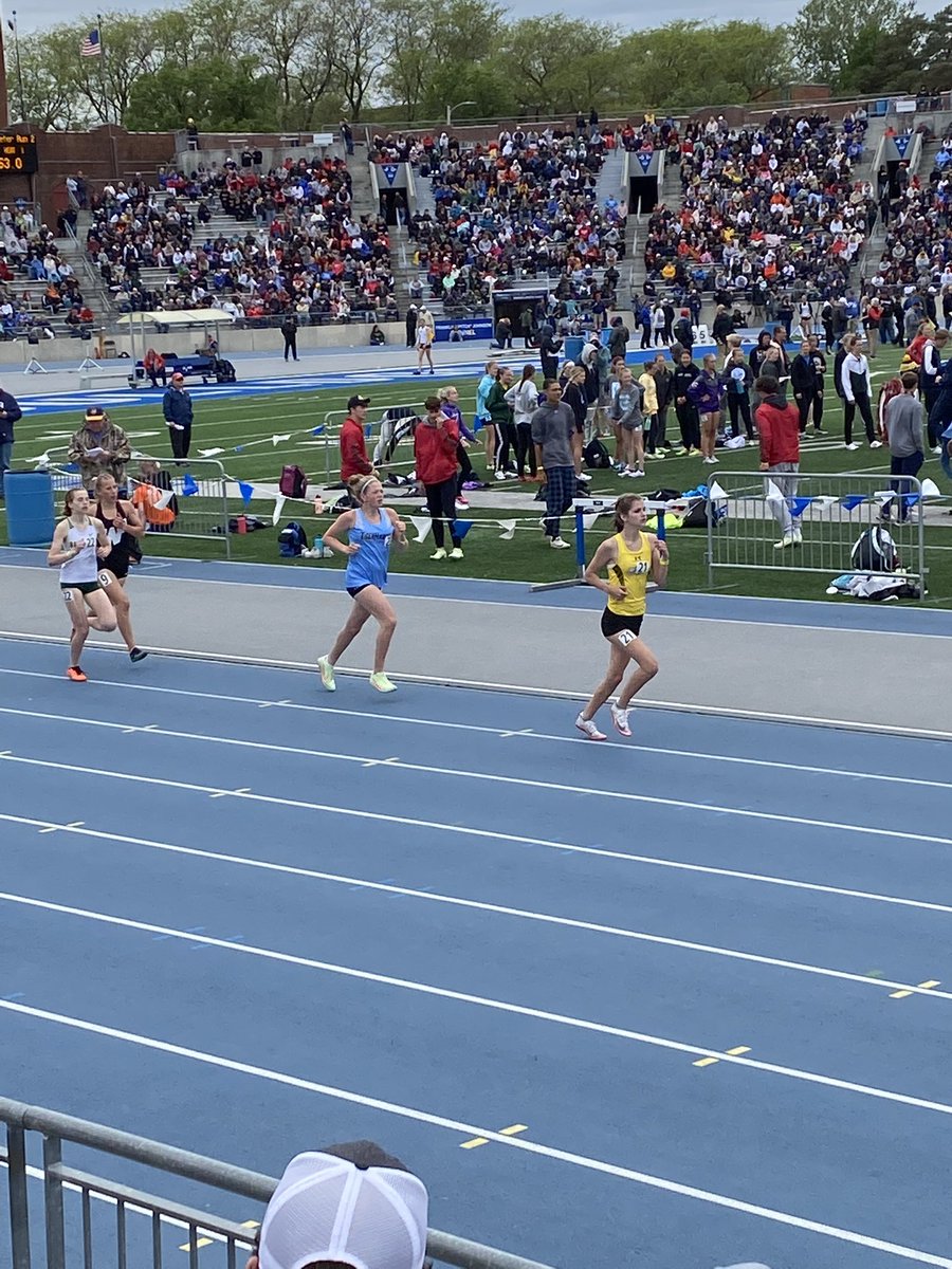 NFV_TF's tweet photo. Braelyn Meyer for NFV placed 18th in the State 2A 1500 with a time of 5:12.42. https://t.co/yZ8hDCh8t4