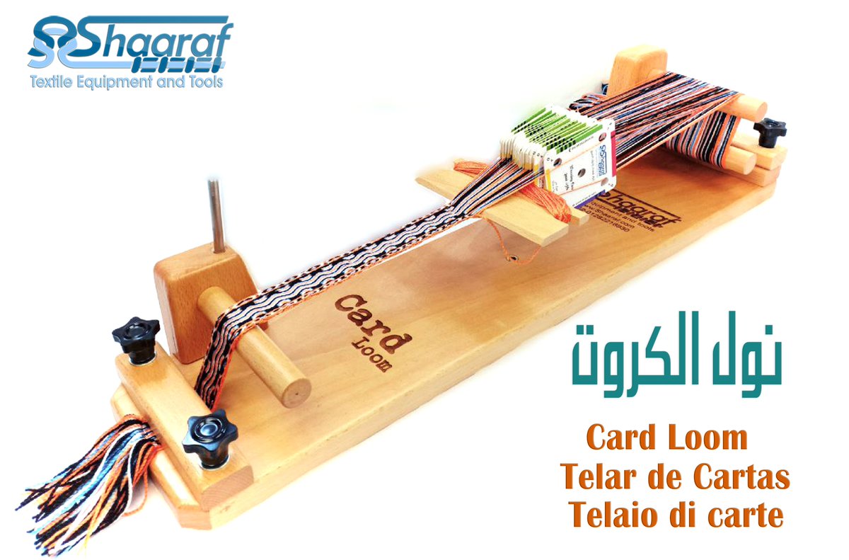 shaarafTET's tweet photo. نول الكروت من الشرف لمعدات وأدوات النسيج
Card Loom from Shaaraf Textile Equipment &amp; Tools
هذا النول سيمكنك من إنتاج أشرطة مميزة ومتنوعة باستخدام طريقة الكروت الممتعة!
This loom will enable you to weave special and various bands using cards, nice and fun! https://t.co/j00t7znWpj