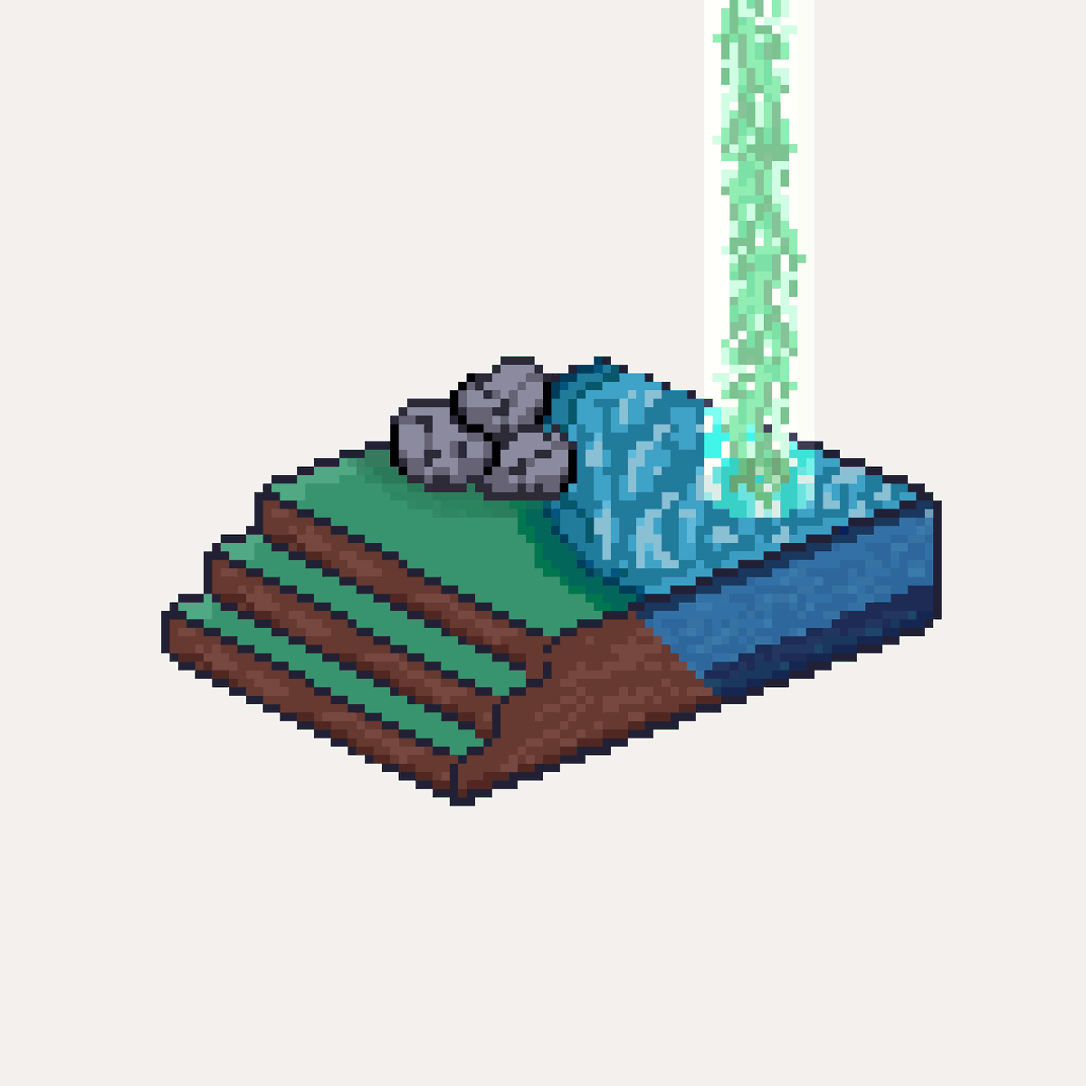 cryptotothetop's tweet photo. @OfficialMirakai Finally came around to finishing it! Only my second time working in aesprite so not my best work😕 -- a couple of variations of an idea I had for people to harvest seaweed through a portal 🏝 https://t.co/aFeKdfxlJv