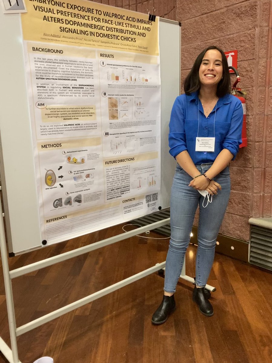 Alice Adiletta (@adilettaalice) on Twitter photo Just came back after a week at the <a href="/GordonConf/">Gordon Research Conferences</a>, entirely dedicated to #Autism and #FragileX.
It has been so exciting to do my first in-person poster presentation in an international conference! Thanks to all the researchers that made this experience so worthy! 🧠🐥 Just came back after a week at the <a href="/GordonConf/">Gordon Research Conferences</a>, entirely dedicated to #Autism and #FragileX.
It has been so exciting to do my first in-person poster presentation in an international conference! Thanks to all the researchers that made this experience so worthy! 🧠🐥