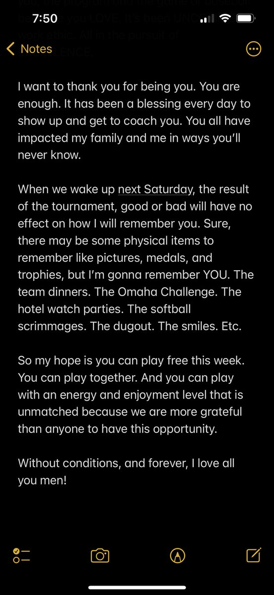 Shared this with the guys before the first game last Saturday. I love these guys! So thankful for <a href="/ElkNorthBase/">Elkhorn North Baseball</a>