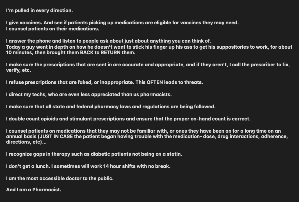 pharmacist_gerl's tweet photo. ...And I am a Pharmacist. #TwitteRx #MedTwitter https://t.co/9z2AX5ByPm