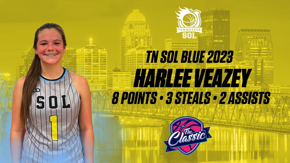 Lauren Yarbrough (@lyarbrough22) on Twitter photo TN Sol 2023 Blue top performers from Game 3 @ The Classic‼️@ohio_basketball @pghtennessee #ohiobasketball #theclassic
@hankinskelliejo
9pts/3reb/2a
@Harlee_veazey
8pts/3stl/2a
<a href="/baileyymorriss1/">Bailey Morris</a>
8pts/3reb/1stl TN Sol 2023 Blue top performers from Game 3 @ The Classic‼️@ohio_basketball @pghtennessee #ohiobasketball #theclassic
@hankinskelliejo
9pts/3reb/2a
@Harlee_veazey
8pts/3stl/2a
<a href="/baileyymorriss1/">Bailey Morris</a>
8pts/3reb/1stl