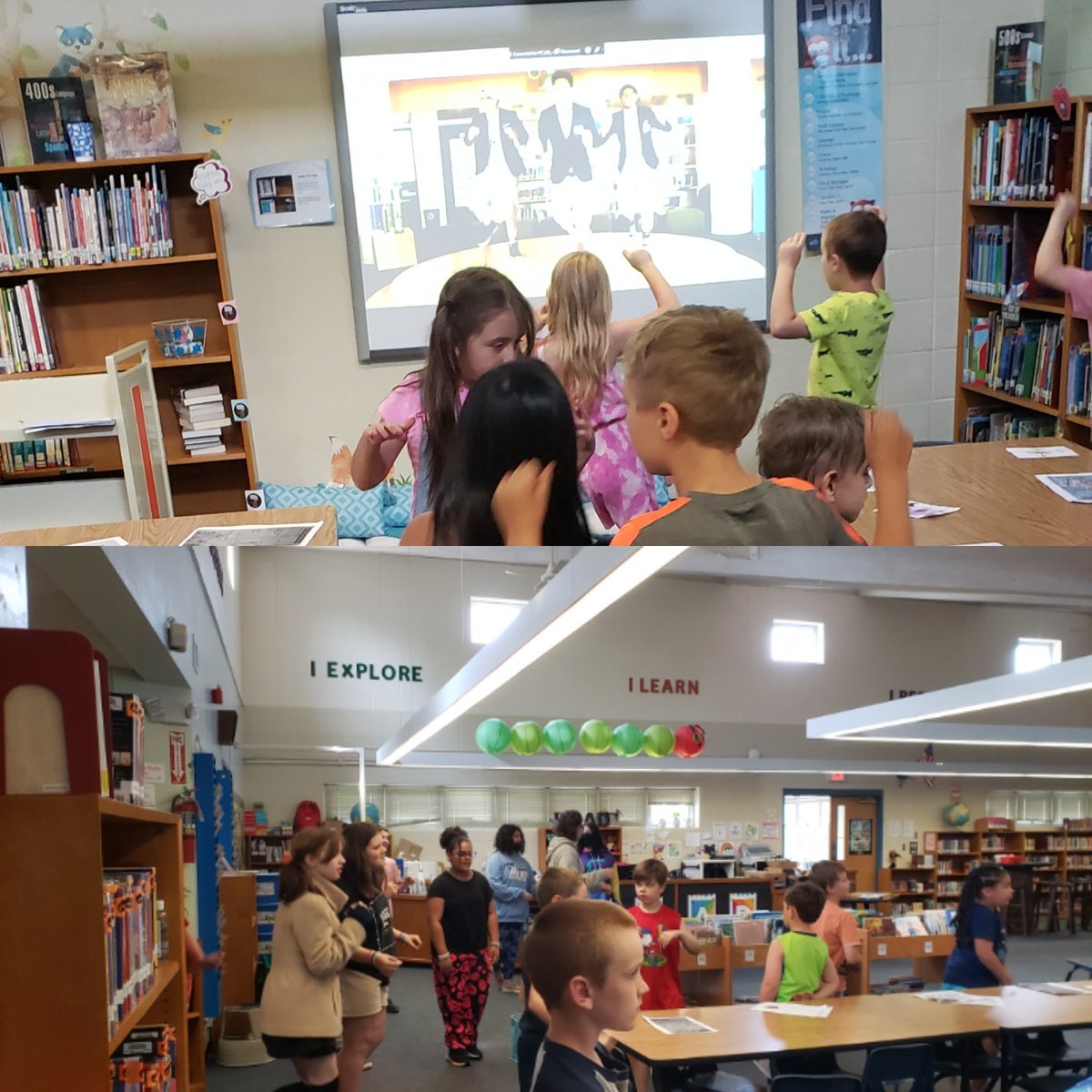 Library_PVMS's tweet image. Our K-2  students found some joy in reading with our middle school students and created their own Elephant and Piggy comic/jokes. Little ones have the weirdest sense of humor! The cool 6th graders even did some Go Noodle with us!  #spslib #joyofreading @PViewSPS @GoNoodle