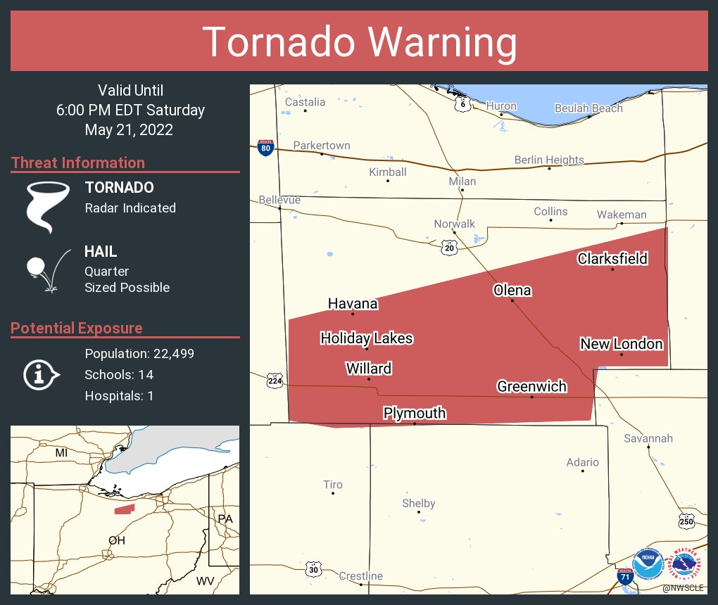 NWS Tornado on Twitter "Tornado Warning continues for Willard OH, New