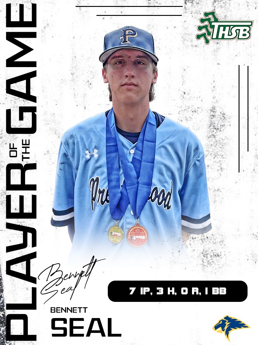 Bennett Seal is the THSB Player of the Game for the TAPPS Division I Championship Game.  7 IP, 0 Runs, 3 Hits, 1 BB
<a href="/PSTxHSBaseball/">PrivateTxHSBaseball ⚾️🎙</a> <a href="/TAPPSBaseball/">TAPPS Baseball</a> <a href="/TAPPSbiz/">TAPPS</a> <a href="/PCAAthletics/">PCAAthletics</a> @BennettSeal