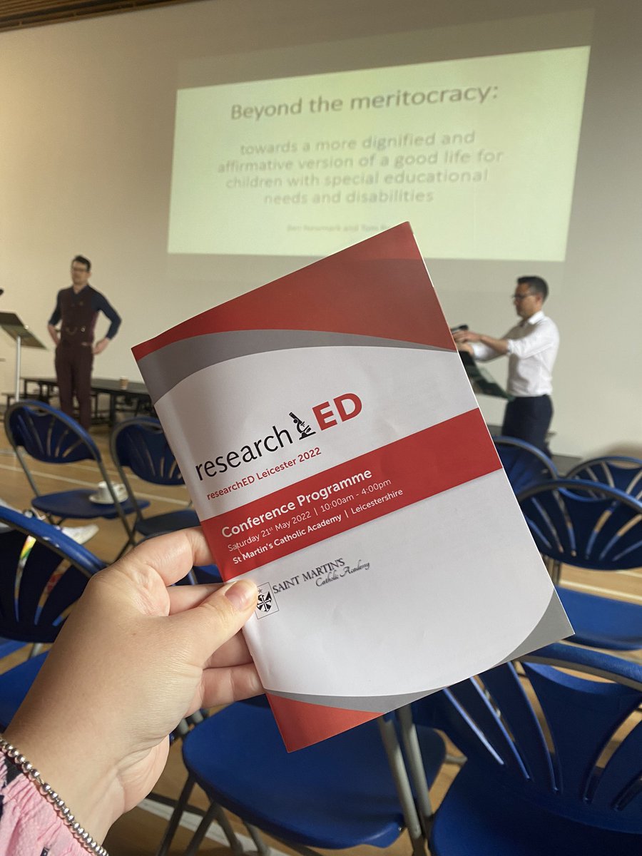 briggsdoesteach's tweet photo. After a Twitter haitus during maternity leave, I am delighted that my glorious return was @researchEDLeics. It’s been incredibly sharpening to hear again from those who are forever fighting the good fight. Provocative in all the right ways. A cracker of a day. #rEDLeicester https://t.co/rxakzzbfXR