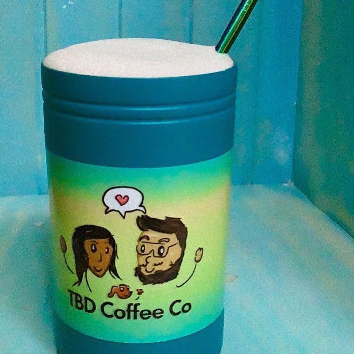 tbdCoffeeCo's tweet photo. Fan photo of a TBD cold brew coffee in our tumbler. This fan knows her onions. 

#coldbrewseason #summerdrinks #coldbrew https://t.co/h6ZxAXQ3uz