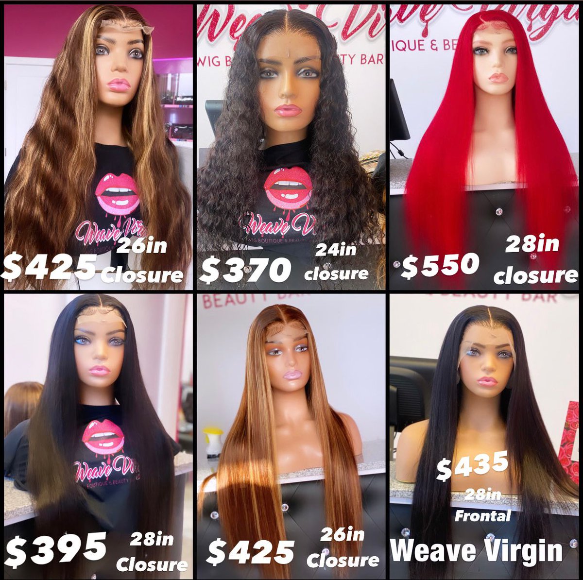 Weavevirgininc's tweet photo. 𝗙𝗟𝗔𝗦𝗛 𝗗𝗘𝗔𝗟😍🔥🔥
$25 OFF DISCOUNT FOR FRONTAL and CLOSURE WIGS🔥
INSTALLS SERVICE AVAILABLE 
#wigdeals #wigs https://t.co/KQNeZGIdex