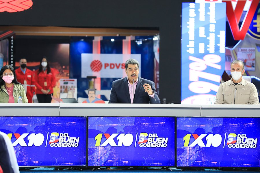 mippci_ven's tweet photo. 📢¡𝐀𝐬í 𝐥𝐨 𝐃𝐢𝐣𝐨!  🇻🇪
Pdte. @NicolasMaduro: Cuatro años después aquí estamos, afinados, de pie, victoriosos y avanzando hacia el futuro grande de esta Venezuela hermosa que forjamos con la esperanza y el esfuerzo propio.
#1X10DelBuenGobierno https://t.co/QO83ekk8YV