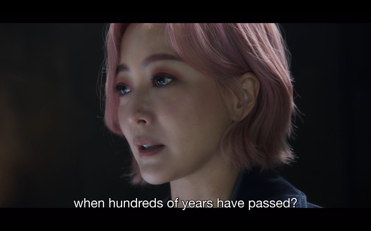 cicelysalaska's tweet photo. i feel like what a lot of people are missing about this scene is healing is not a linear process - ryeon has accepted a lot about herself and found some peace - but she still does not believe she deserves the love of someone no longer bound to her by fate #Tomorrow #TomorrowEp16 https://t.co/sZElItK40A