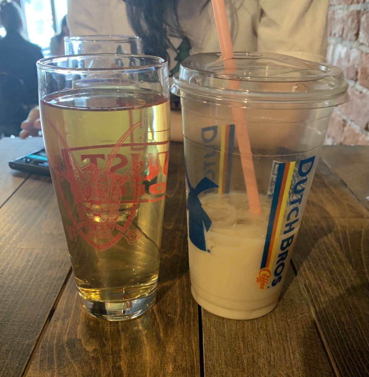 Fradygirl65's tweet photo. Drinking my calories today. Two of my vices at once. What could be better? #locustcider #dutchbros https://t.co/QuhA0sujfP