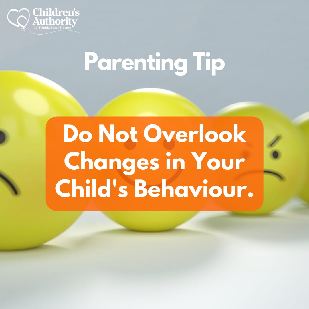 ttchildren_org's tweet image. Unlike adults, children  sometimes give subtle hints that they may be experiencing difficulty. Parents and guardians, be aware of changes in your child's behaviour.
#Abuse
#ChildProtection
#BehaviouralChanges
#TTChildren
#ChildrensAuthority