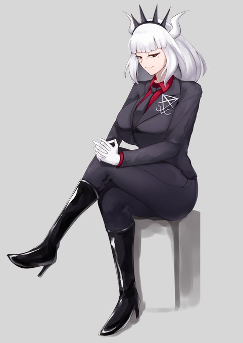 描いたことないキャラをポーズマニアックスを見て練習しながら描こうで描いた地獄CEOの絵 