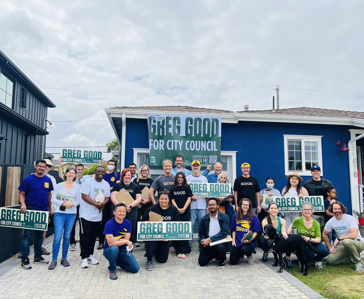 Great day to hit the bricks and talk to voters! ⁦<a href="/Good4CD11/">Greg Good for CD 11</a>⁩ #teamgood #relentless4good