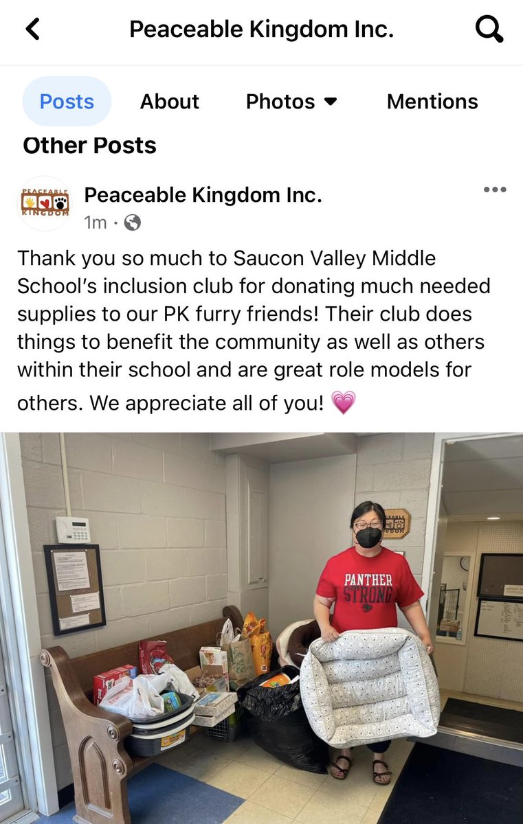 SVMSRA (@svmsra) on Twitter photo Thank you to everyone who donated and helped the inclusion club with their community service project! 🐈🐶 Thank you to everyone who donated and helped the inclusion club with their community service project! 🐈🐶