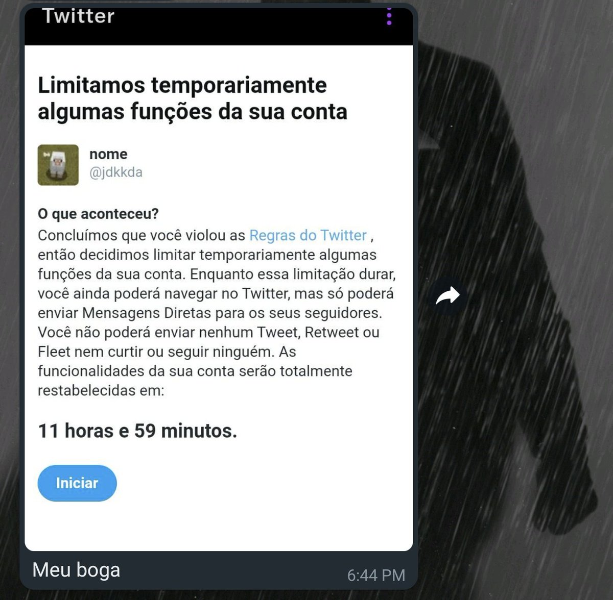 ncoluiza's tweet photo. A conta nova tentou tankar o bostil https://t.co/qqygtZMRZi