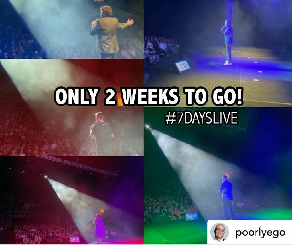 @poorlyego So pumped for this! #7dayslive @joshthomsonnz @dai_henwood <a href="/jussismith/">Justine Smith</a> <a href="/jeremycorbett/">Jeremy Corbett</a> @imlauradaniel