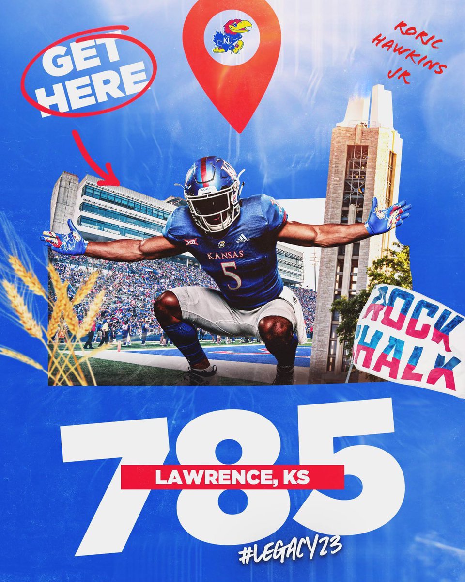 Thank You <a href="/KU_Football/">Kansas Football</a> for all the love; it’s truly an honor to be on you all radar #RockChalk #Legacy23 🔴🔵⚪️
