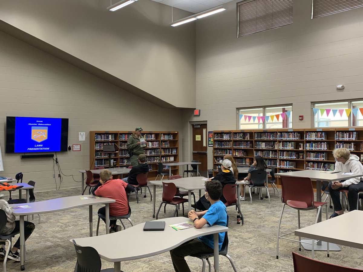 GMSIowa's tweet image. Thanks @iowadnr for helping another group of @GMSIowa students complete Hunter’s Safety Education.  Over 50 of our kids have earned their certificate the past 2 years!