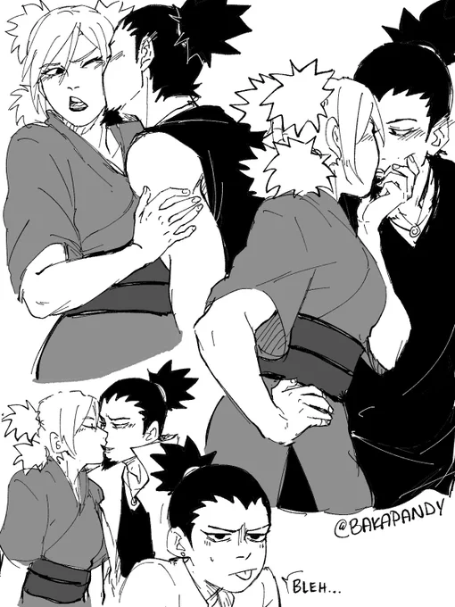 but first shikatema being embarrassing lovey-dovey parents 