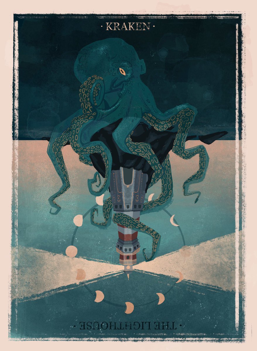 haflacky's tweet photo. The lighthouse || kraken 
#ourflagmeansdeath https://t.co/4qQ43lBf3o