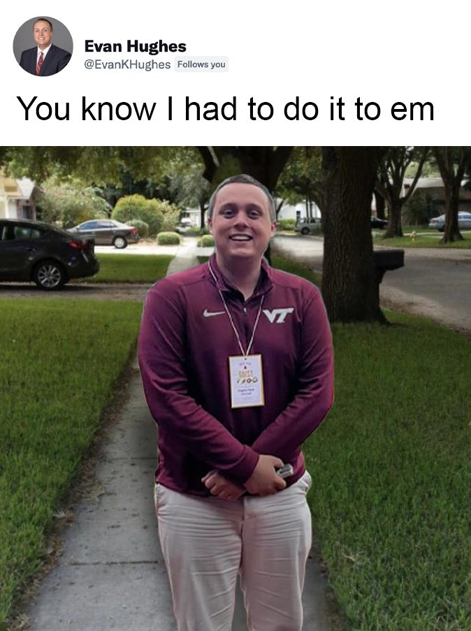 You mean to tell me that the Virginia Tech Hokies — led by Evan Hughes — are the ACC regular season champions?