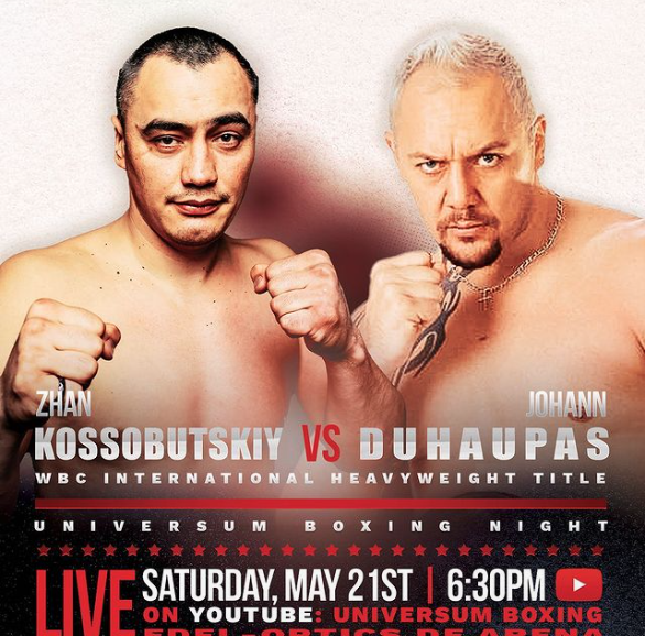 TopHeavyweights's tweet photo. 🇰🇿Zhan Kossobutskiy 18-0 (17 KOs) scores a 6th round TKO over🇫🇷Johann Duhaupas 39-7 (26 KOs) n Hamburg, Germany and wins the WBC International Heavyweight Title #Boxing #KossobutskiyDuhaupas #Hamburg #HeavyweightBoxing #TopHeavyweights #Kazakhstan @Bet3000  @probellum https://t.co/GdtU8PsyFA