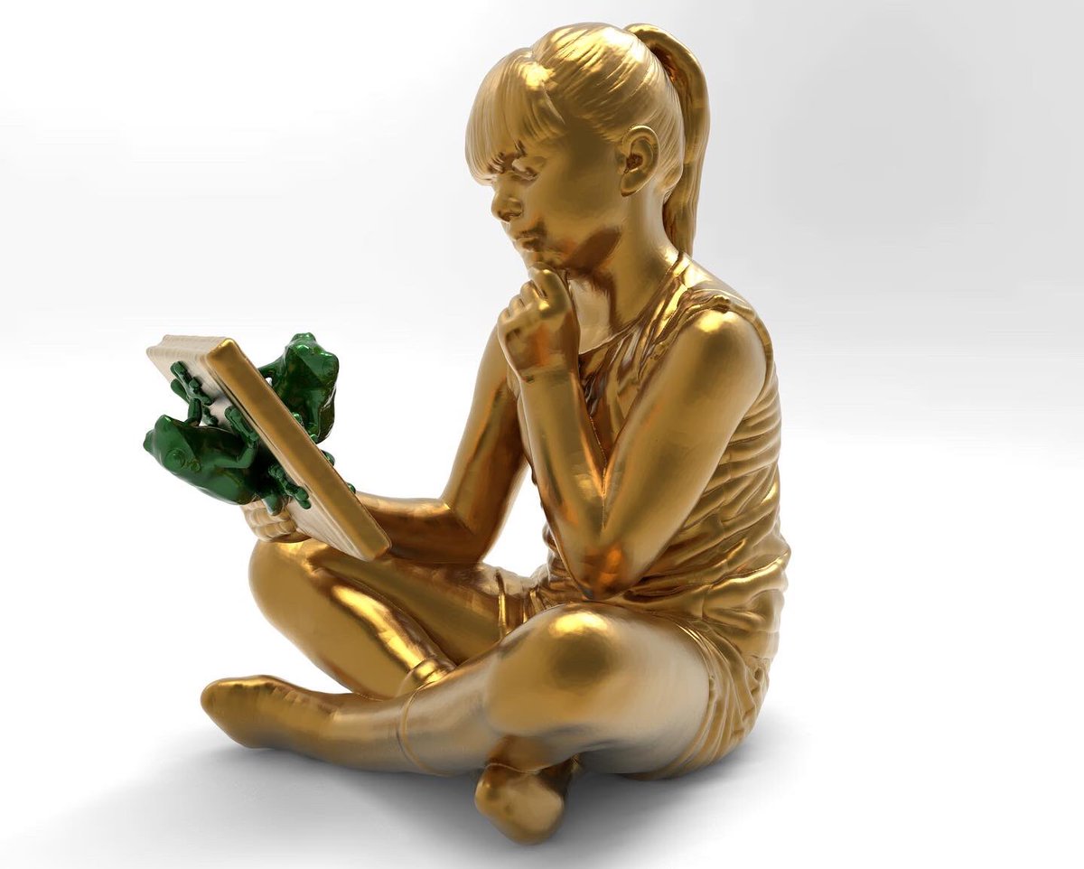 FurkanPayas's tweet photo. “MOİSTURE” 2022
/The Jungle Book/ series

“NEM (KALDI)” 2022 
/Orman Kitabı/ serisi 

Dijital render

#sculpture #frog #gold #artworks #paylaşım #heykel #contemporaryart  #children #furkanpayas https://t.co/QLbFlFQHy4