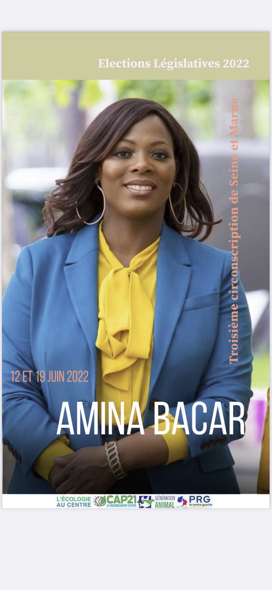 Banlieusard_A's tweet photo. Soutien inconditionnel à Amina pour ces élections législatives. Grande dame intègre , humaniste et dévouée. Le 12 et 19 juin votons Amina . Candidate pour la 3ème circonscription de Seine et Marne . Nous te souhaitons bon vent https://t.co/o2nDUZ5Iq6
